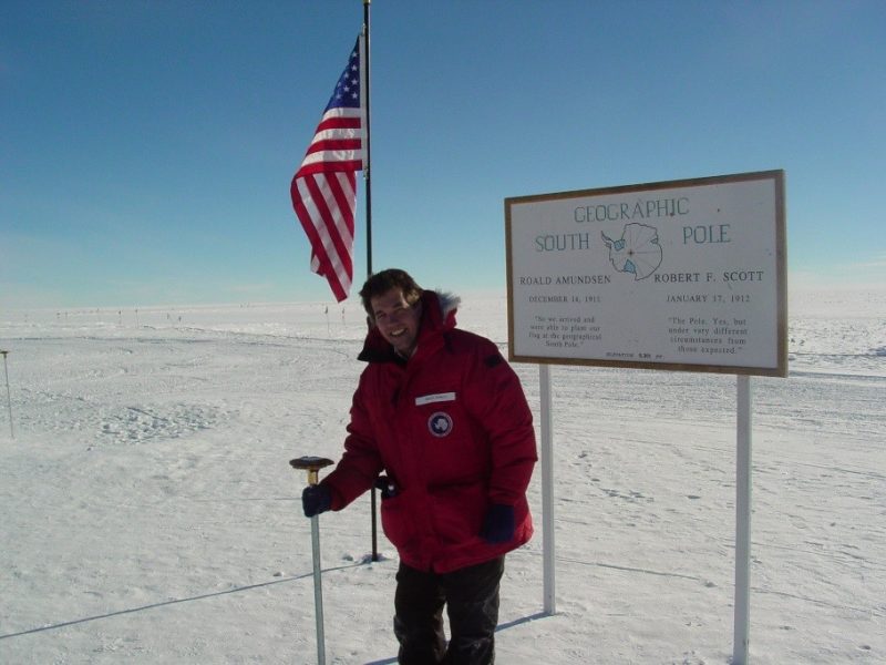 Brent Zerkle at the South Pole